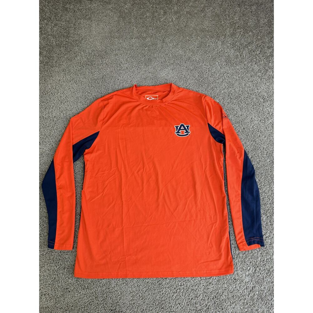 Auburn Tigers Shirt Mens M Orange NCAA Football Drake Clothing Company